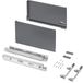 Emuca Vertex 3D Outdoor Drawer 60kg 242mm Height 500mm Depth Steel Metal-grey