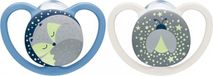 NUK fopspeen 6-18 mois bleu gris
