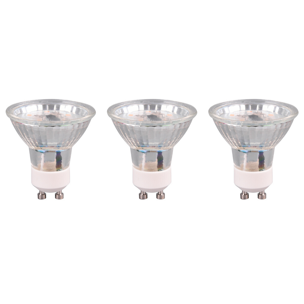 BES LED LED Lamp - Trion Rova - Set 3 Stuks - GU10 Fitting - 3W - Warm Wit 3000K- Dimbaar