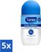 Sanex Deodorant Roller Dermo Extra Control, 50 ml - 5 stuks