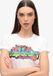Superdry Cali Sticker T-shirt Dames Winter White Slub