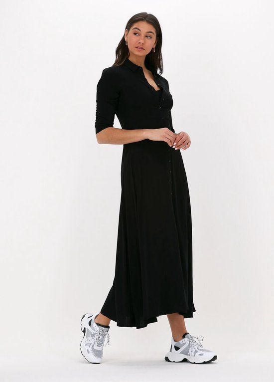 Y.A.S Yassavanna Long Shirt Dress - Zwart - XS - Vrouwen