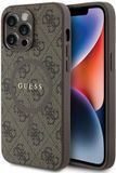 Guess 4G Colored Ring Back Case for Apple iPhone 14 Pro - Brown