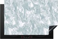 Merkloos / Sans marque KitchenYeah® Inductie beschermer 80x52 cm - Grijs - Marmer print