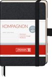 Brunnen Kompagnon School Notebook 9,5 x 12,8 cm, gevoerd, 21, 96 pagina's, zwart