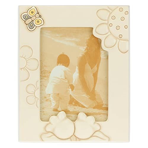 Thun - Fotolijst - Line Elegance - Keramiek, frame van grenen en glas - 20,4 x 2 x 25,1; Fotoformaat 12,2 x 17 cm - 8018594487574