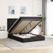 Maison Exclusive - Cadre de lit ottoman avec matelas, noir, 140x200 cm, velours