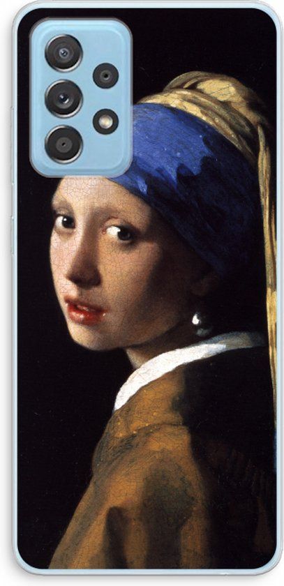 Case Company® - The Pearl Earring Case for Samsung Galaxy A73 - Soft TPU Cover
