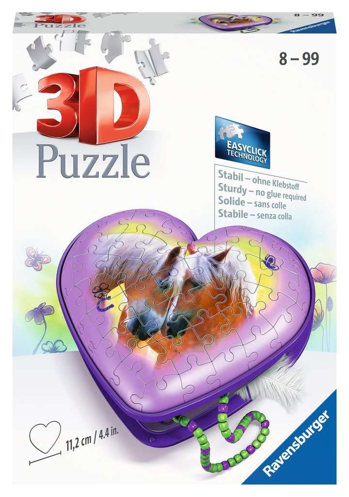 Ravensburger Hartendoosje - Paarden - Puzzel - 8+ jaar