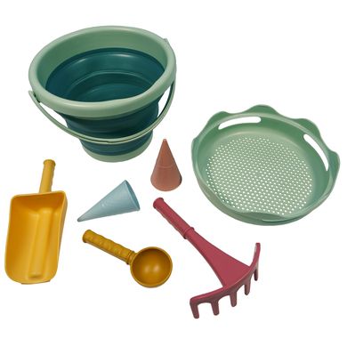Schildkröt S CHILD KRÖT 7-in-1 Zand Speelgoed Opvouwbare Emmer Set - Groen