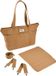 Béaba Luiertas Madrid – Verzorgingstas met 11 Vakken – Inclusief Verschoningsmatje & Isothermisch Vak - 22L Tote Bag - Beige