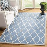 SAFAVIEH Cambridge Collection Marine en Ivoor Korte Pool Tapijt 91 x 152 cm