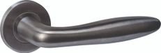 Intersteel Deurkruk Q 03 op rozet verdekt ø52x6mm PVD antraciet