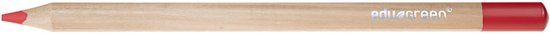 Edu3 Edugreen Jumbo kleurpotloden, rood, vulling 5 mm, 10 stuk/ 1 doos