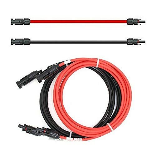 Solartronics Verlengkabel aan beide zijden zonnestekker zonnekabel rood / zwart 6 mm² incl. gemonteerde zonnestekker 1- 50 m (2 x 30 m)