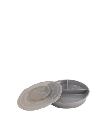 Twistshake Divided Plate Peuter bord Grijs