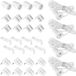 32 pièces accessoires en plastique pour volets roulants, en toutes couleurs, blanc