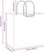 vidaXL Papieren zakken 250 st met hengsels 26x17x25 cm wit