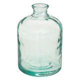 Atmosphera Colmar bloemenvaas - Apotheker Fles model - transparant - gerecycled glas - 20 x 12 cm