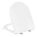 YEAUPE PRO WC-bril D-vorm met Softclose, Wit