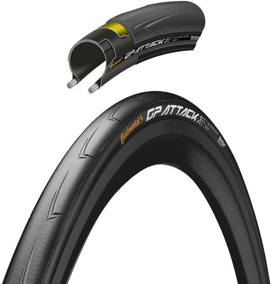 Continental Grand Prix Attack III band Vectran Breaker 28" vouwbaar zwart Bandenmaat 23-622 700 x 23c