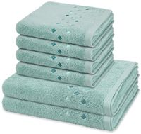 Ross Set de 6 serviettes Stoneline Jade Coton