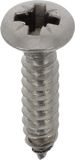 Plaatschroeven, roestvrij staal, A4, verzonken kop, gewelfd, Pozidrive, 3,9 mm x 19 mm, DIN 7983, 20 stuks