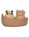 Konges Sløjd Bateau de bain en silicone Panda et Licorne