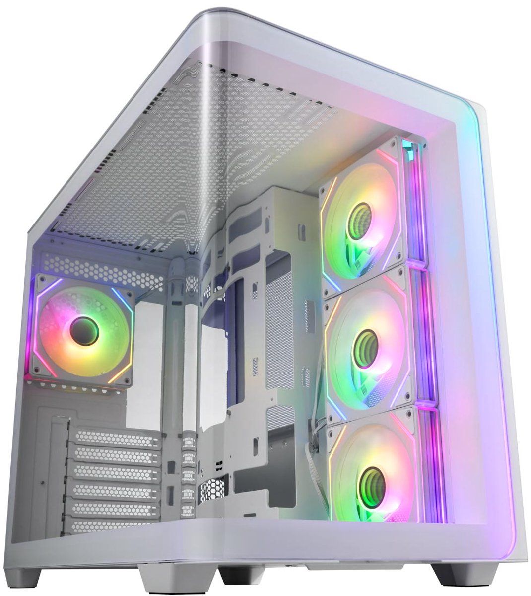 Fortron FSP Geh Midi M580-WA ATX/M-ATX/M-ITX o.N. White retail
