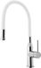 Sapho Sili - Robinet de cuisine avec bras flexible, blanc/chrome SR481