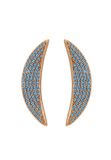 Gaya Earrings Rose Gold Turquoise