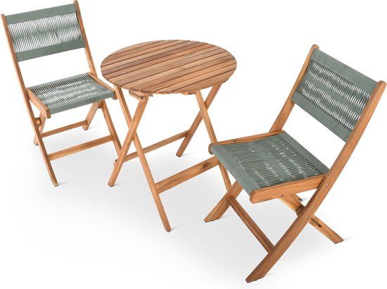 Intergard Bistroset tuinmeubel tuinset Acaciahout 3-delig
