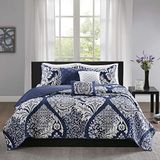 Madison Park Vienna 6-delige Coverlet Set Indigo King/Cal King