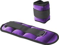 OEM Kivora B.V. 2 stuks Weighted Ankle Wraps Weighted Wristbands 0,5 kg per Stuk | Verstelbaar met klittenband | Paars