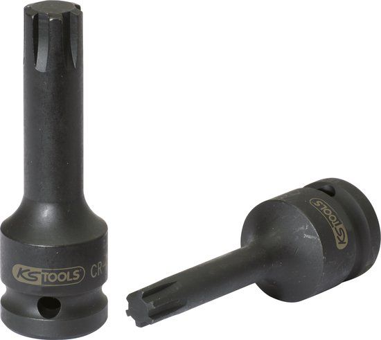 KS Tools 911.0937 1/2" Bit Socket RIBE, Power, Long, M7 - Inch