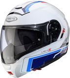 Caberg Levo X Elite Systeemhelm - Wit/Blauw/Rood - Maat XXL