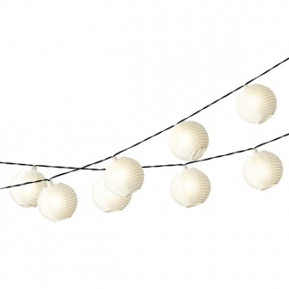 Lumineo Lampionnen slinger | 4.5 meter | Lumineo (10 LEDs, Solar, Warm wit)