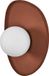 LEDVANCE Decor Clay Nest Wandlamp van klei, 1-lichts, bruin, G9-fitting