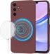 Techsuit Hoesje geschikt voor Samsung Galaxy A15 4G/5G - Soft Flex Silicone Back Cover - Geschikt voor MagSafe - Plum Red