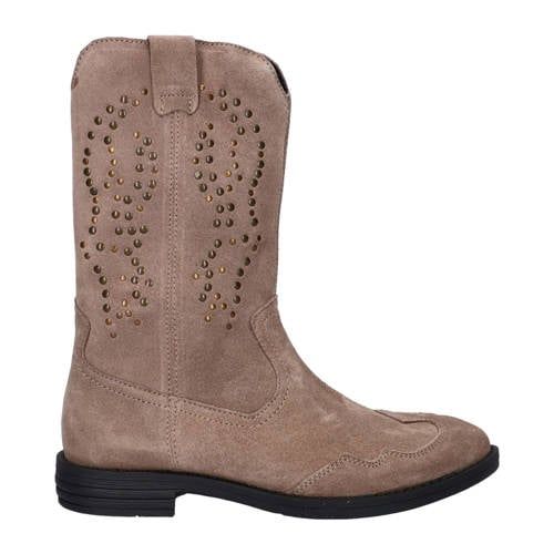 Nelson Kids suède cowboylaarzen beige