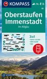 02 KOMPASS 02 Oberstaufen - Immenstadt: 3in1 Wanderkarte mit Aktiv Guide inklusive Karte zur offline Verwendung in der KOMPASS-App. Fahrradfahren. Skitouren. Langlaufen.