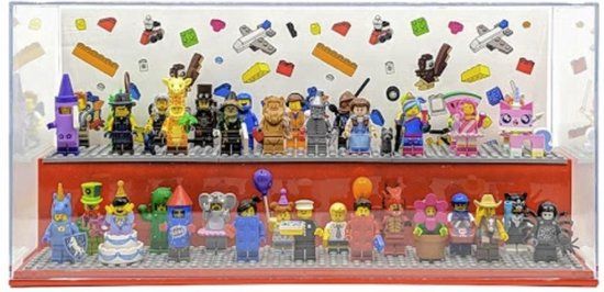 LEGO Iconic Vitrine - Polypropyleen - Rood