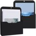 Sans marque Support de documents magnétique - Organiseur pour papier A4 - Pour tableaux blancs et réfrigérateurs - 2 pièces - Noir