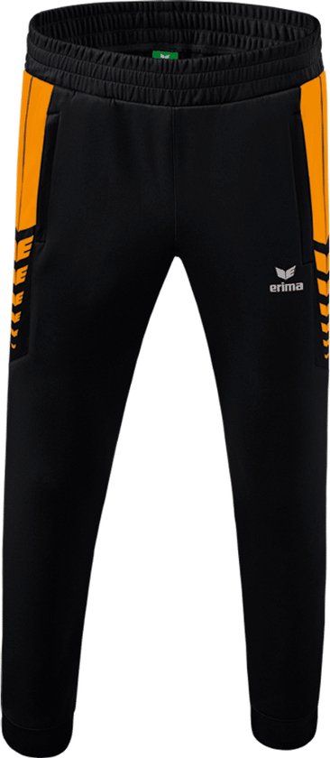 Erima Six Wings Worker Broek Heren - Zwart / New Orange - Maat M