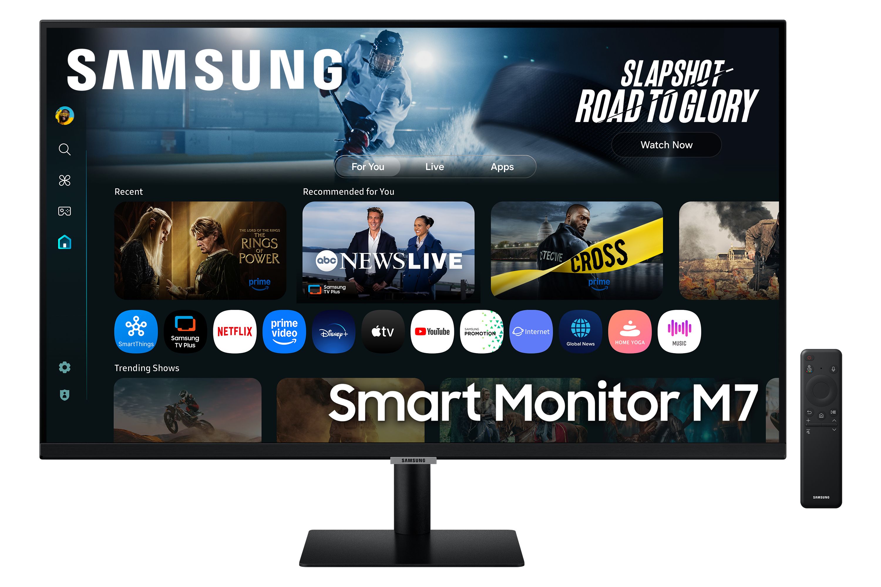 Samsung M70F 32 inch 4K Smart Monitor - Vision AI - Black