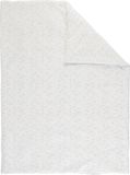 Nattou Kleine knuffeldeken voor baby's van katoen en polyester, Ca. 100 cm, Flo, Oli & Ernest, Wit