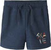 NAME IT Jongens NMMVALEXANDER NREG SWEAT SHORTS UNB Bermuda shorts Maat 98 Navy Blazer