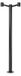 Ideal Lux lampada da esterno a piedistallo Clio MPT2 Nero 249520 E27 2x60W IP44 57,5cm nero