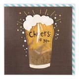 Clintons: Traditionele Vaderdag Card. Cheers to You Bieren op Vaderdag Card, Luxe Vaderdag Card, Drinks on Me Vaderdag Kaarten, 159 x 159 multi-color, 1165732