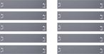 Green-Split Set van 10 Borderranden métal 18,5 cm hoog, 12 m lang | Gazonrand | Kantopsluiting, gris